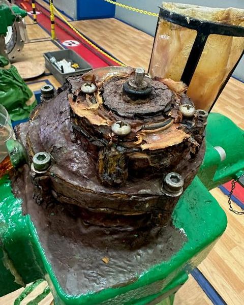A worn HQ limitswitch box after years of service